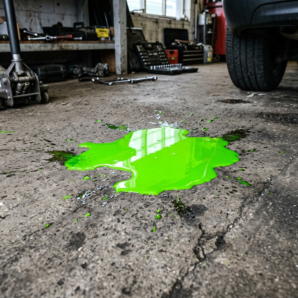 Antifreeze Spill
