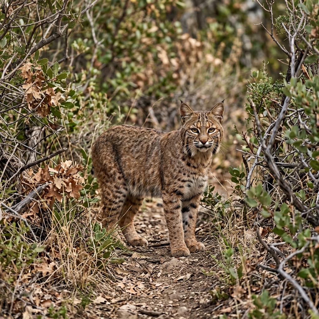 Bobcat in the brush